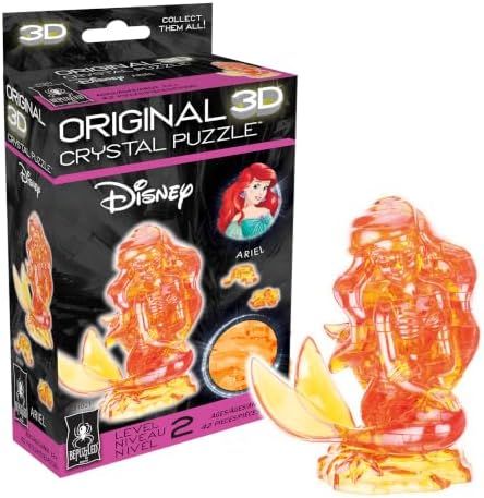 Ariel original 3d crystal puzzle assembled on a work bench