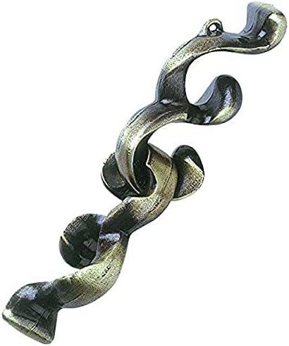 Baroq hanayama cast metal puzzle assembled on a work bench